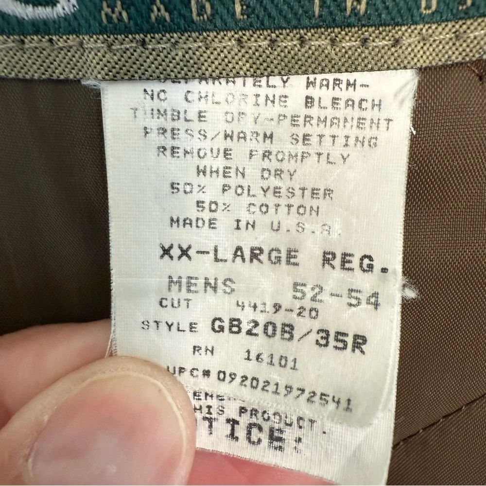 Vintage Gunflint Camo‎ mossy men’s bib overalls hunting quilted XXL size 52-54